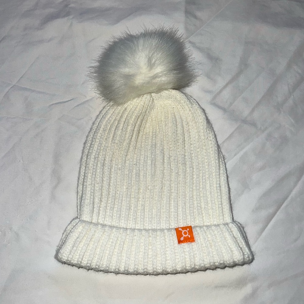 Orangetheory White Beanie